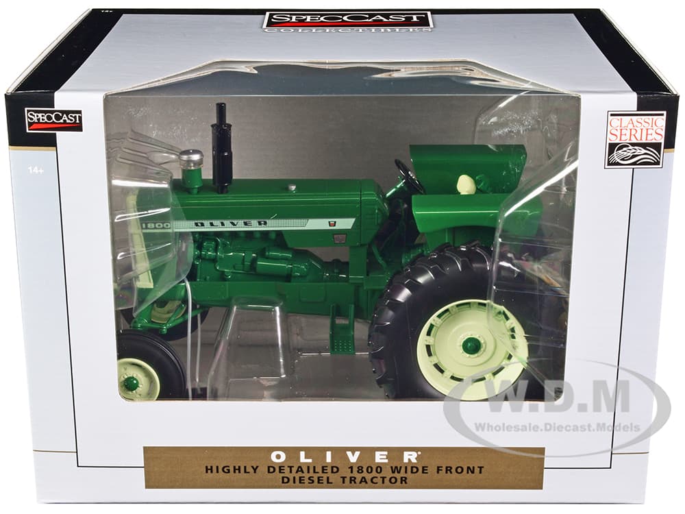 Oliver 1800 Wide Front Diesel Tractor Green "Classic Series" 1/16 Diecast Model by SpecCast