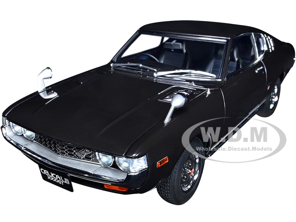 1973 Toyota Celica Liftback 2000GT (RA25) RHD (Right Hand Drive) Dark Purple Metallic 1/18 Model Car by Autoart