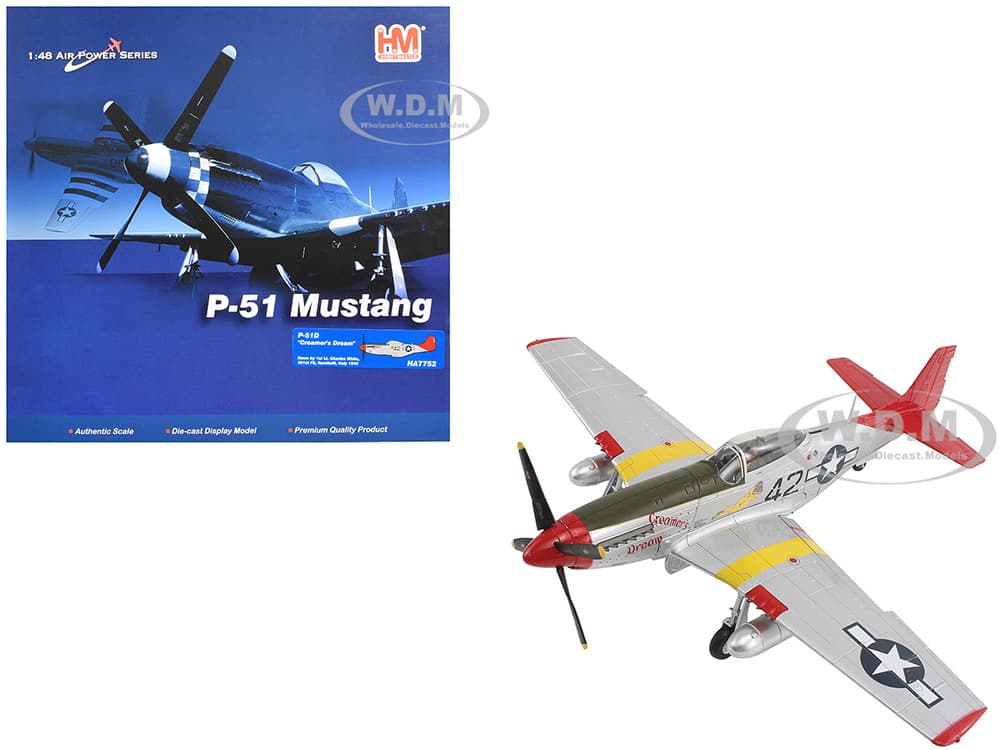 North American P-51D Mustang Fighter Aircraft "Creamers Dream 1st Lt. Charles White 301st FS Italy" (1945) United States Army Air Force "Air Power Se