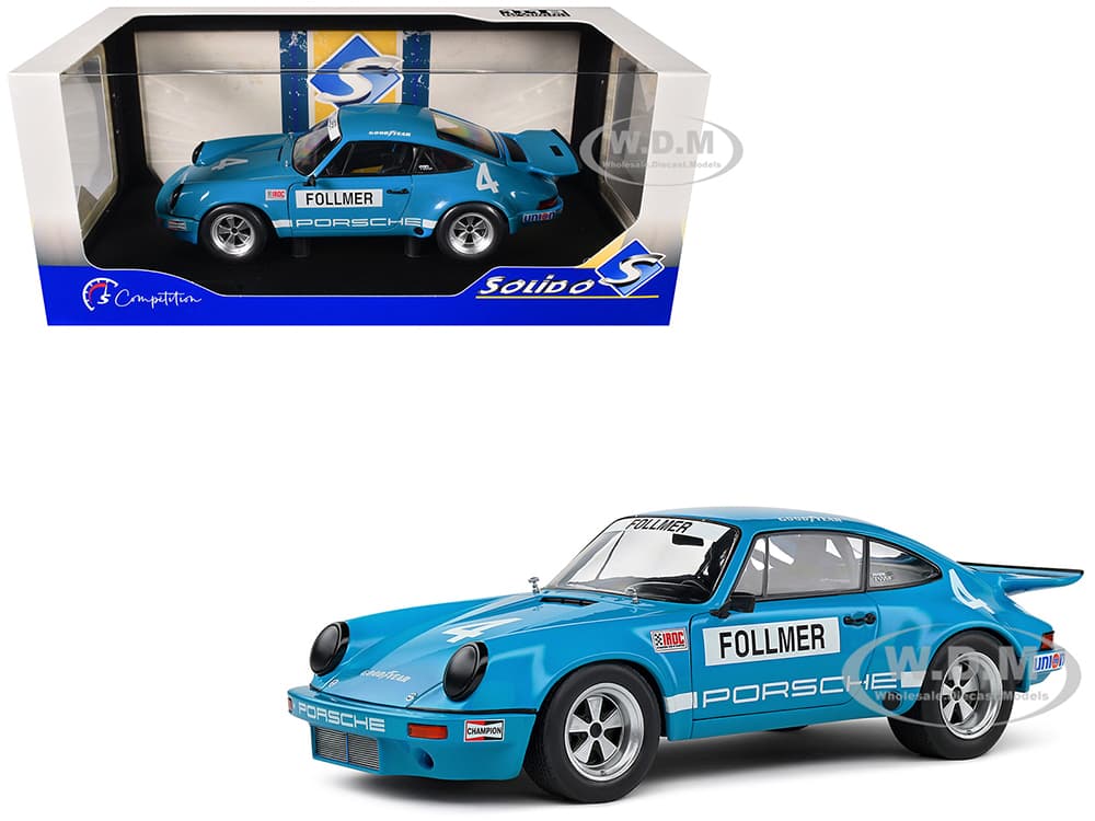 Porsche 911 RS 3.0 4 George Follmer "IROC Riverside" (1974) "Competition" Series 1/18 Diecast Model Car by Solido