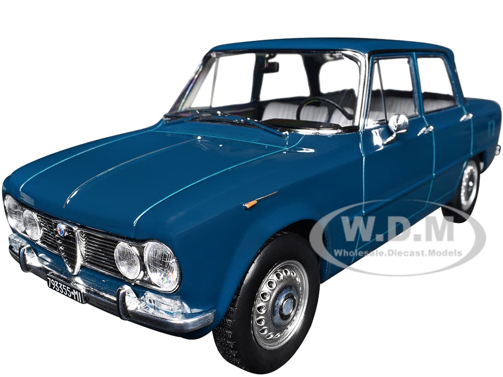 1964 Alfa Romeo Giulia ti Petrol Blue 1/18 Diecast Model Car by Norev