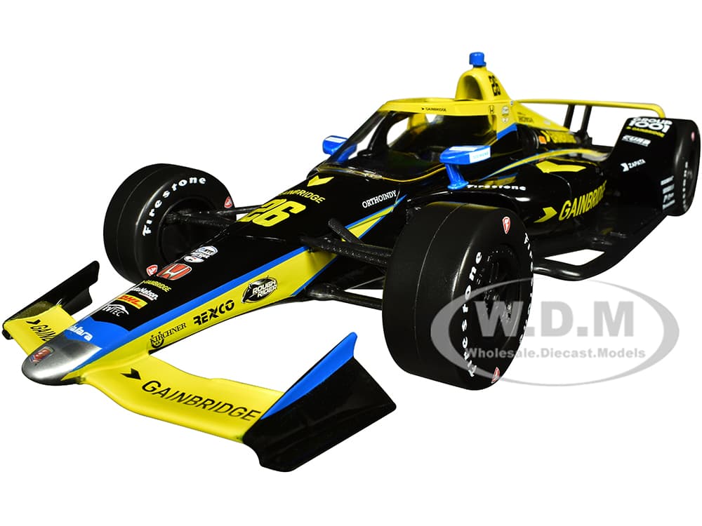Dallara IndyCar 26 Colton Herta "Gainbridge" Andretti Autosport "NTT IndyCar Series" (2023) 1/18 Diecast Model Car by Greenlight