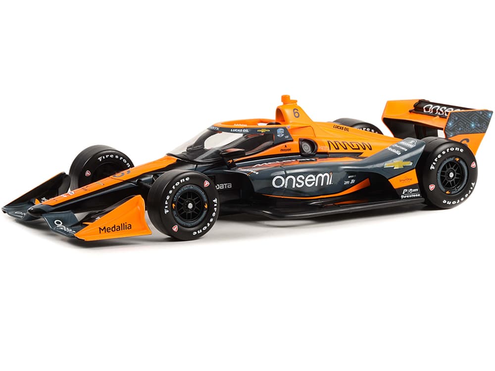 Dallara IndyCar 6 Felix Rosenqvist / Arrow McLaren Onsemi (Road Course Configuration) "NTT IndyCar Series" 1/18 Diecast Model Car by Greenlight
