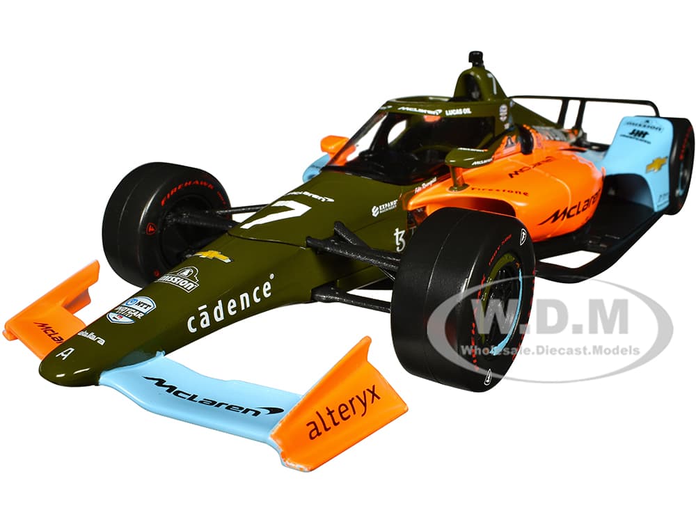 Dallara IndyCar 7 Felix Rosenqvist "UNDEFEATED" Arrow McLaren SP Indianapolis 500 "NTT IndyCar Series" (2022) 1/18 Diecast Model Car by Greenlight