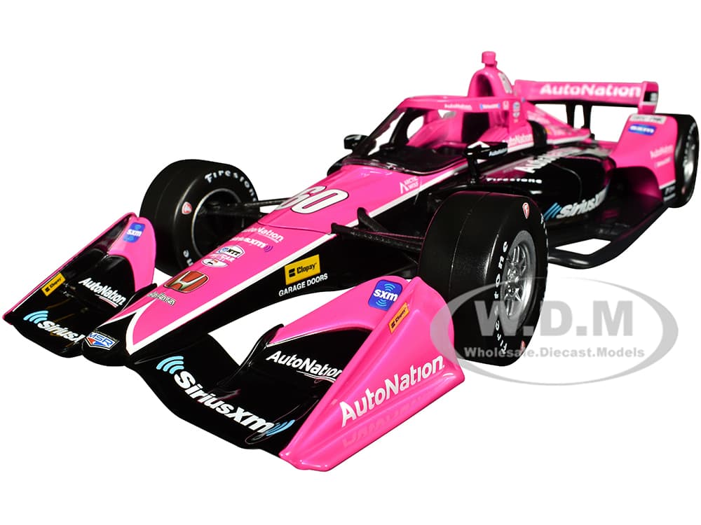 Dallara IndyCar 60 Simon Pagenaud "AutoNation - SiriusXM" Meyer Shank Racing (Road Course Configuration) "NTT IndyCar Series" (2023) 1/18 Diecast Mod